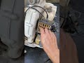 The air filter of the 2-stroke engine became brittle and broke after a period of use.