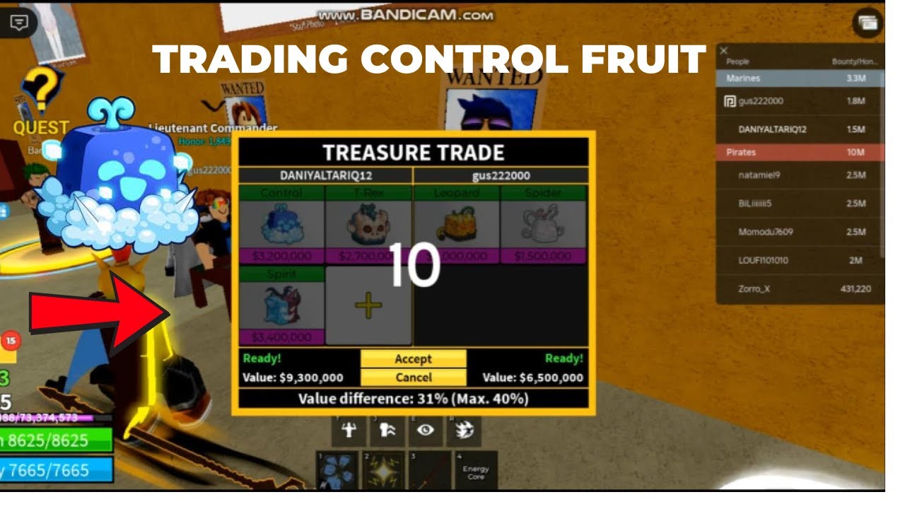 TRADING CONTROL FRUIT(BEFORE REWORK TO CHECK ITS VALUE)IN BLOX FRUIT# ...