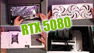 GIGABYTE RTX 5080 AERO OC SFF | UNBOXING and INSTALLED