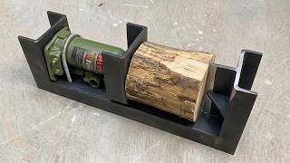 How to Build a Powerful Hydraulic Wood Splitter Using a Bottle Jack