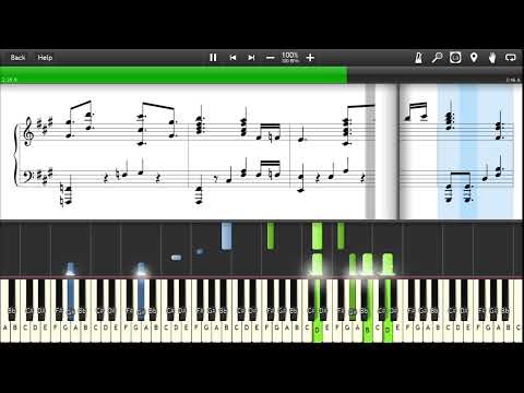 Dependent Weakling - NieR Automata Piano Collections - Synthesia Sheet Music Piano Tutorial 4K 60fps