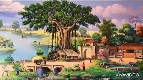 Chuyên vẽ Tranh Đồng quê. Tranh sơn thủy đẹp nhất  (Nguyễn văn Sỹ) 0904106828