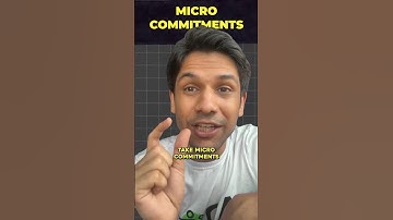 Micro Commitments | Saurabh Bothra #shorts