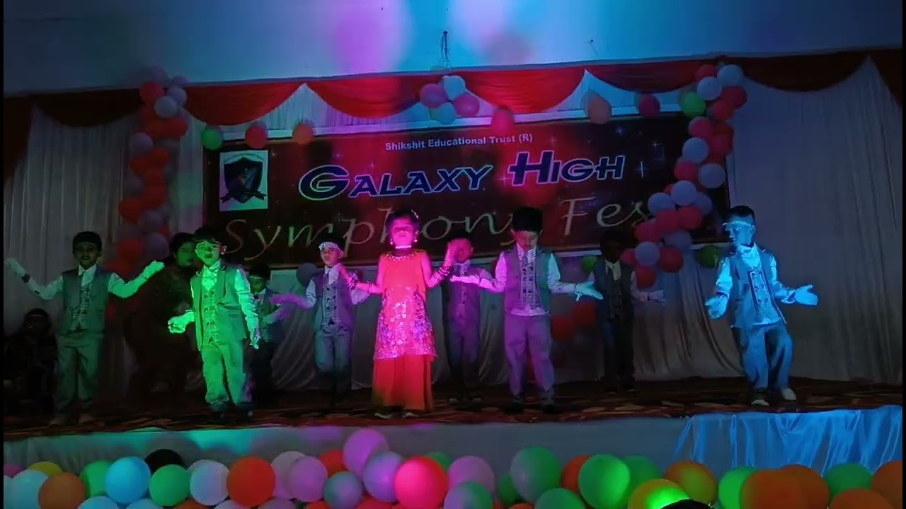 Galaxy high school Annual day celebration LKG dance 