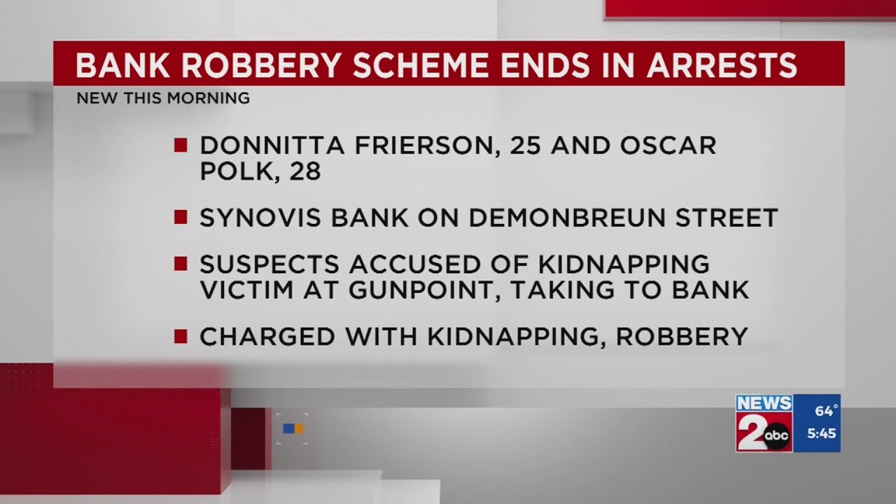 2 charged in bank robbery scheme - YouTube