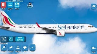 Livery of SRILANKAN Airlines on the A321NEO | Airlines Painter Tutorials #30 | Airplane Painter