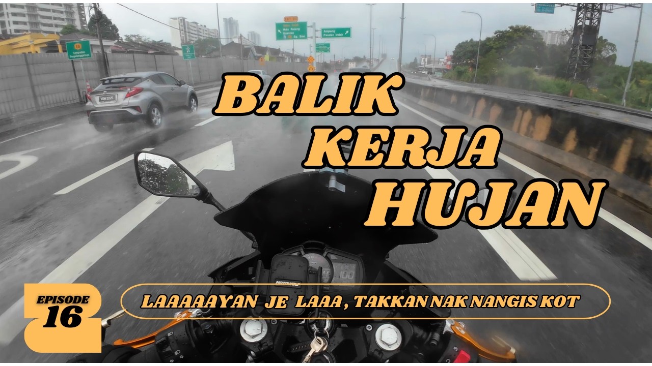 DAH PINDAH LANGAT? TIBA TIBA HUJAN DAAAAAA / NINJA 250 / SC PROJECT SLIP ON / DJI OSMO ACTION 4