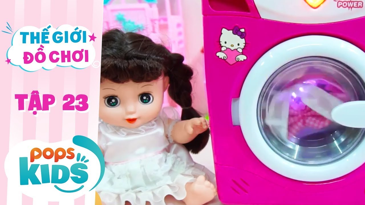 Thế Giới Đồ Chơi Tập 23 Máy Giặt Nhỏ Nhắn Đáng Yêu Của Twin Dolls
