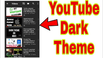 How to enable Youtube Dark Theme on MiA1 || Official Youtube Dark theme