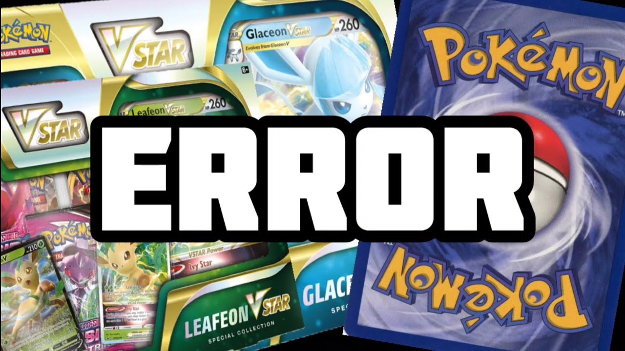 These Pokemon Boxes Had Too Many ERRORS! (Glaceon and Leafeon VSTAR Box Opening)