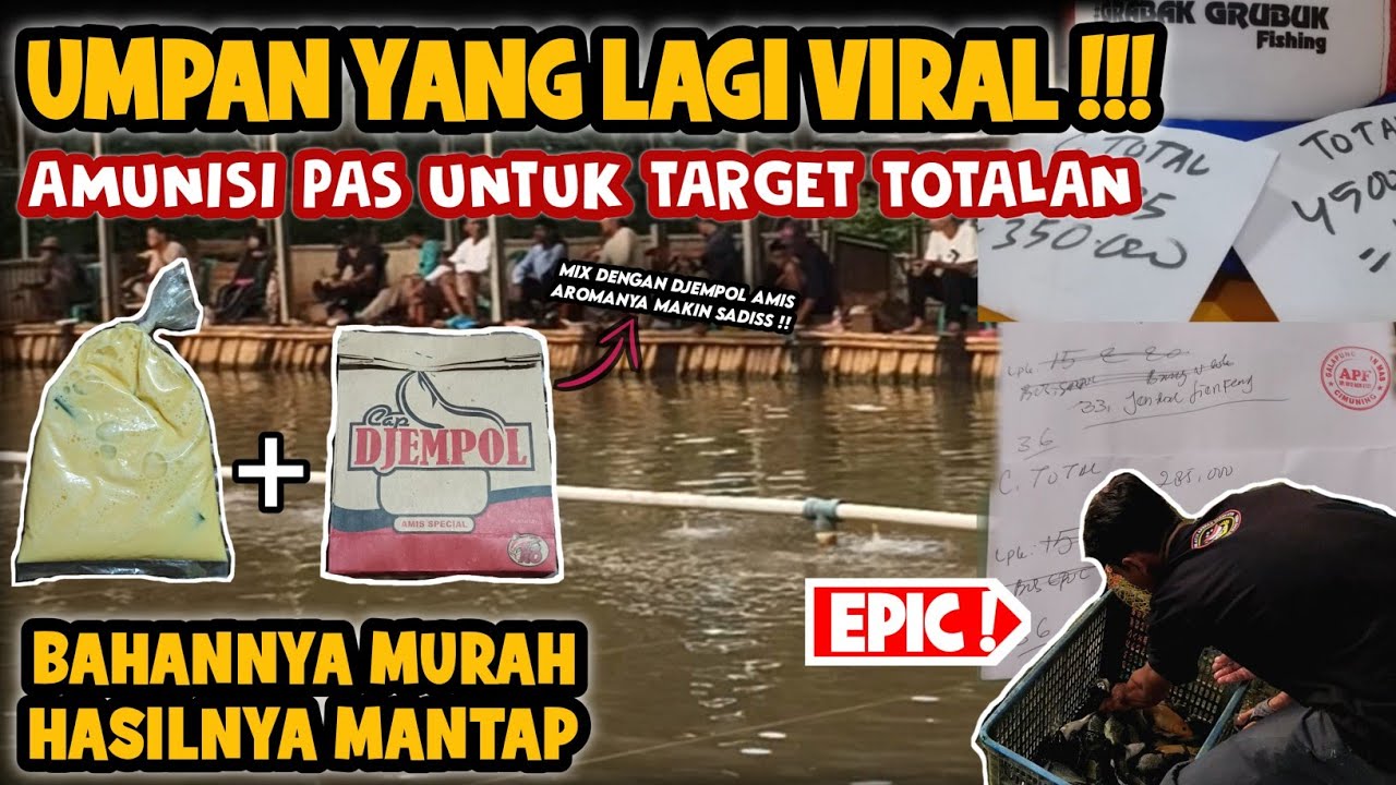 YANG LAGI VIRAL UMPAN SUTEL IKAN MAS Ft. DJEMPOL AMIS SPESIAL