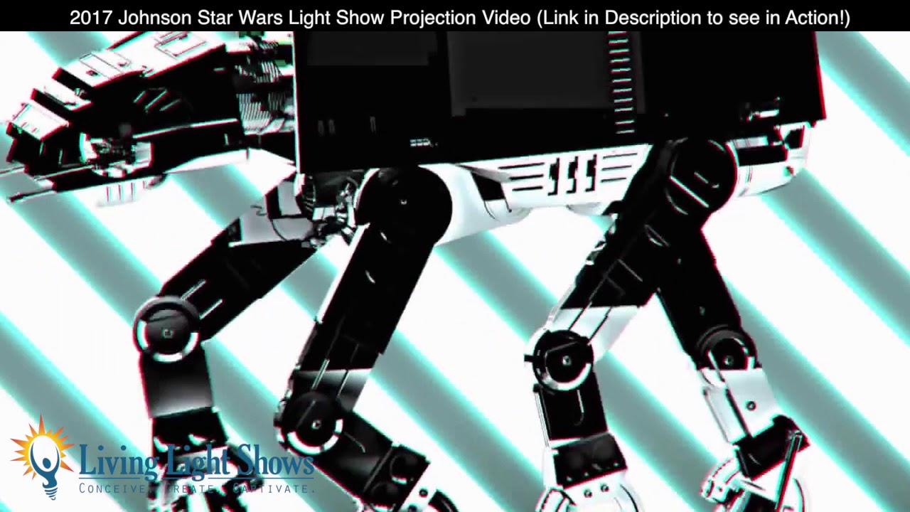 Projection Mapping Video for our 2017 Star Wars Christmas Light Show