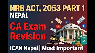 Nepal Rastra Bank Act, 2053 | Part 1 | YRB |