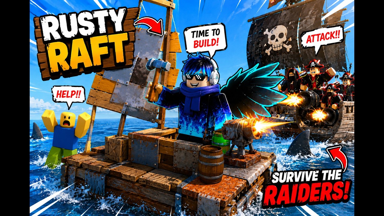 (NOT) RUSTY RAFT ⛵ | FUNNY MOMENT 🤣#roblox #funnymoments - YouTube