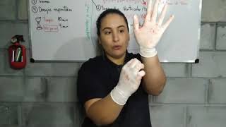 Como retirar as luvas