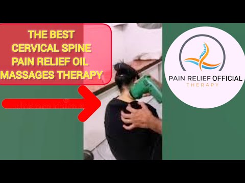 cervical spondylitis oil massage therapy !! cervical pain best treatment !! cervical spine treatment