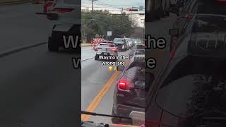 Austin, Texas- second time today at Waymo drives over double yellow into cross traffic! WTF!!!