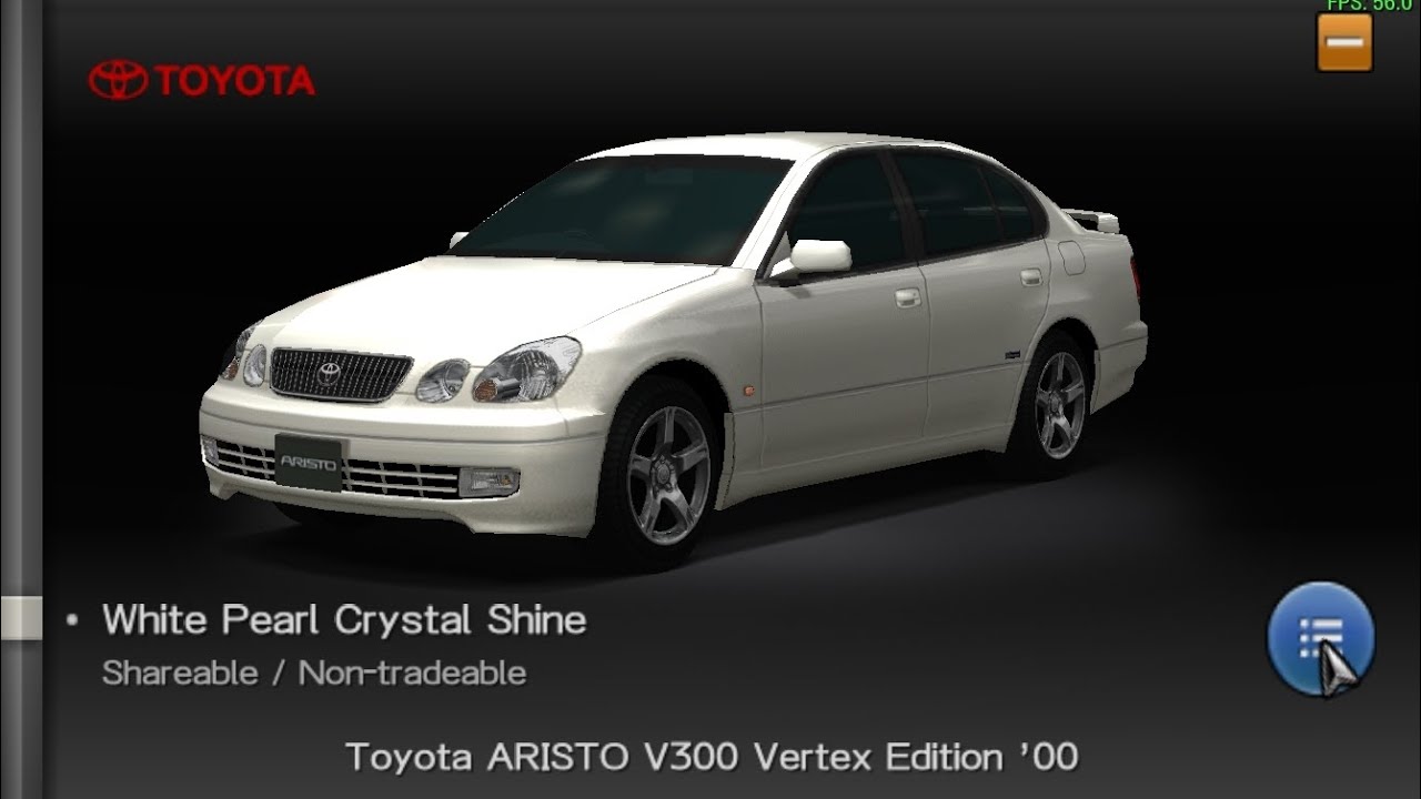 Gran Turismo PSP - Toyota ARISTO V300 Vertex Edition '00 - YouTube