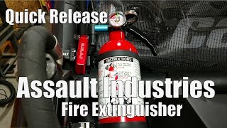 Assault Industries Quick Release Fire Extinguisher Kit Install Polaris Can-Am Tekton Yamaha