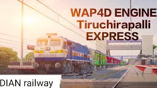 FINALLYi// INDIAN TRAIN Driving 3D WAP4D locomotive AND Tiruchirapalli EXPRESS Train 😱 High speed  screenshot 1