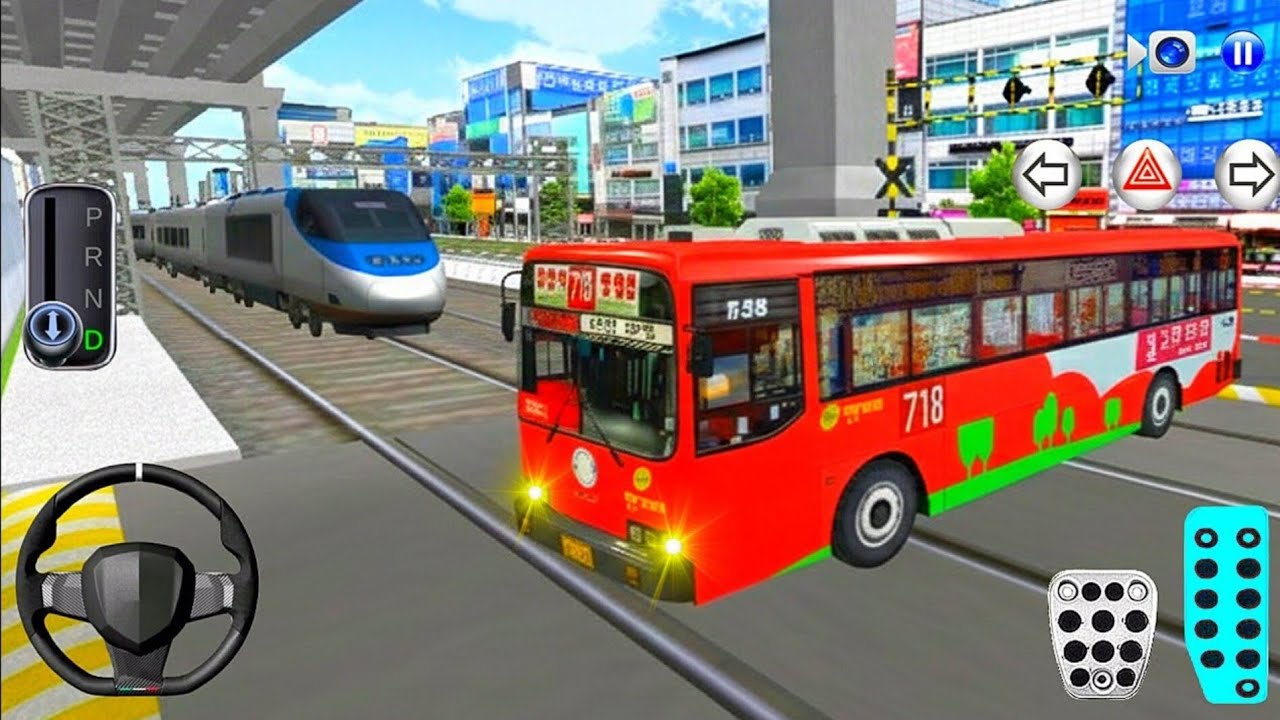 New Express Bus Vs Bullet Train - 3D Driving Class 2026 - 3D Driving Class - Android Car Game