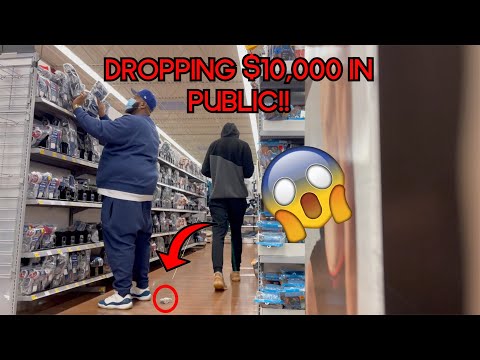 DROPPING $10,000 IN PUBLIC!!