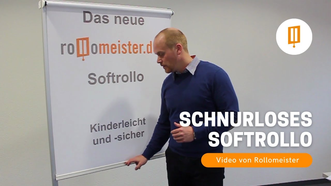 Schnurloses Softrollo - Springrollo, Federzugrollo mit Bremse - Video von Rollomeister
