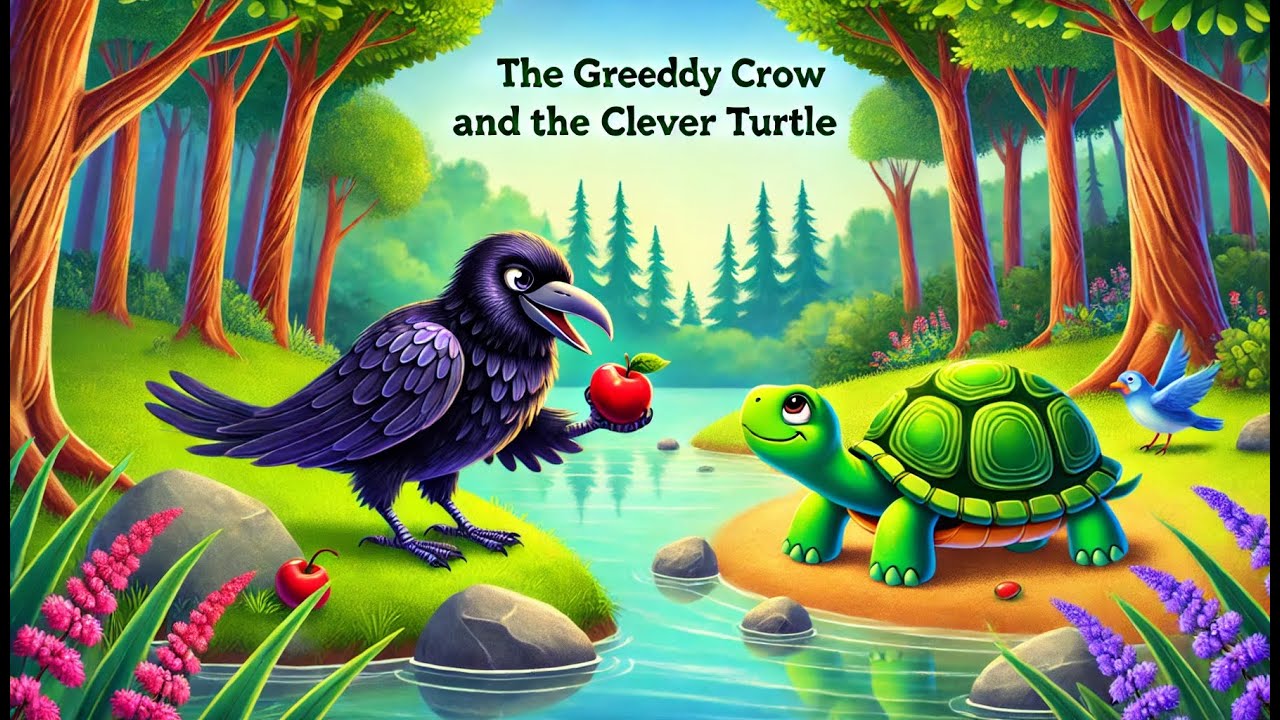 The Greedy Crow And Clever Turtle | HINDI STORY - YouTube
