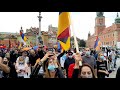Марш в Варшаве против турецко-азербайджанской агрессии по отношению к Арцаху/Карабаху