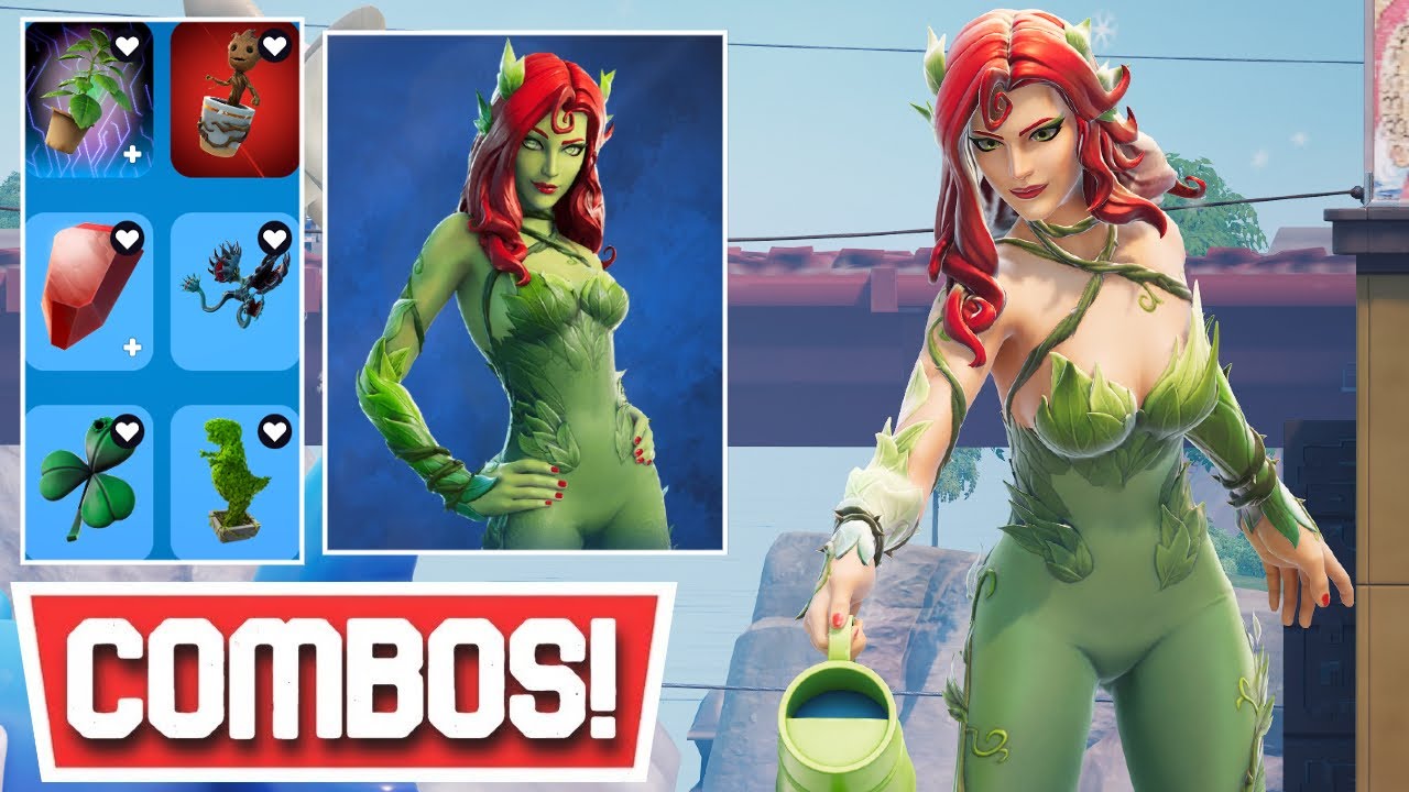 Best Poison Ivy Skin Combos Fortnite Youtube 