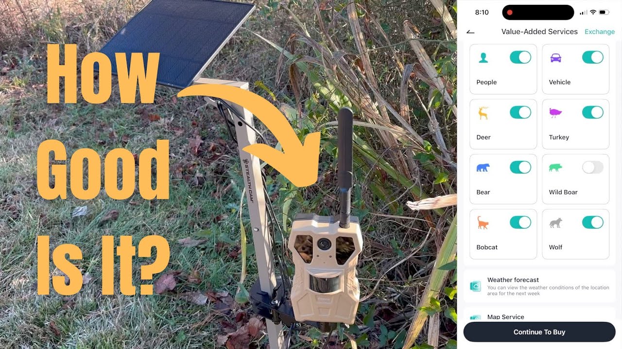 Солнечная фотоловушка с прямой трансляцией, обнаружением движения с помощью ИИ, активацией по дви...