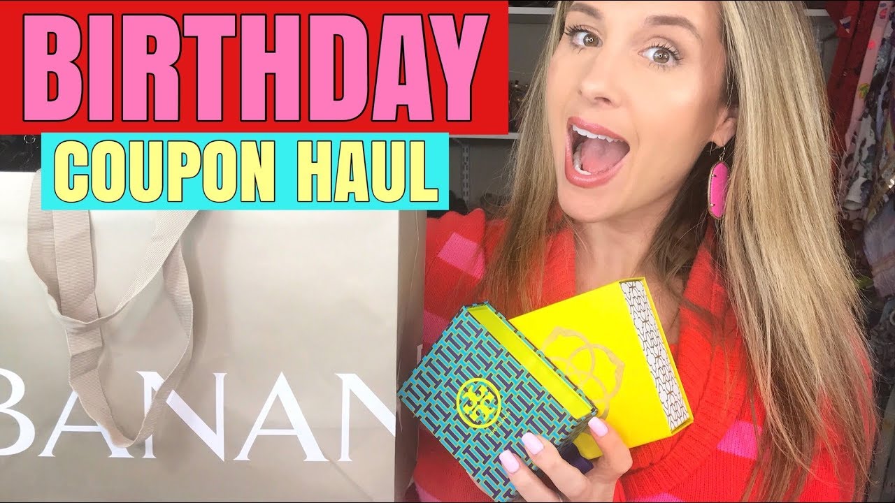 BIRTHDAY COUPON HAUL - KENDRA SCOTT - TORY BURCH - YouTube