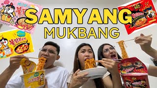 MUKBANG | Samyang Spicy Fire Noodles 🌶️ (Carbonara, Cheese, 2x nuclear) + Q&A
