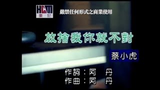 Download lagu 蔡小虎-放捨我你就不對(官方KTV版)