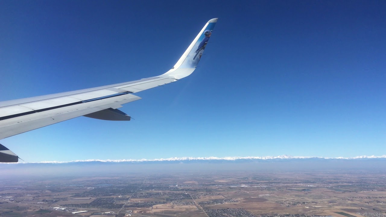 (4K) Frontier Airlines Airbus A320 Nashville to Denver YouTube