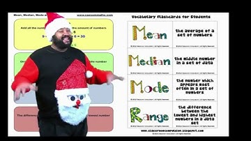 Math Noise with Reginald Original Mean Median and Mode with Santa