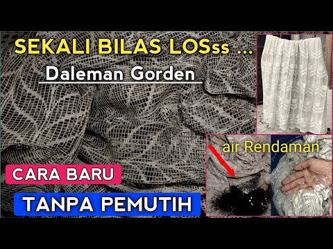 Cara Memutihkan gorden tanpa pemutih-Tips laundry sederhana