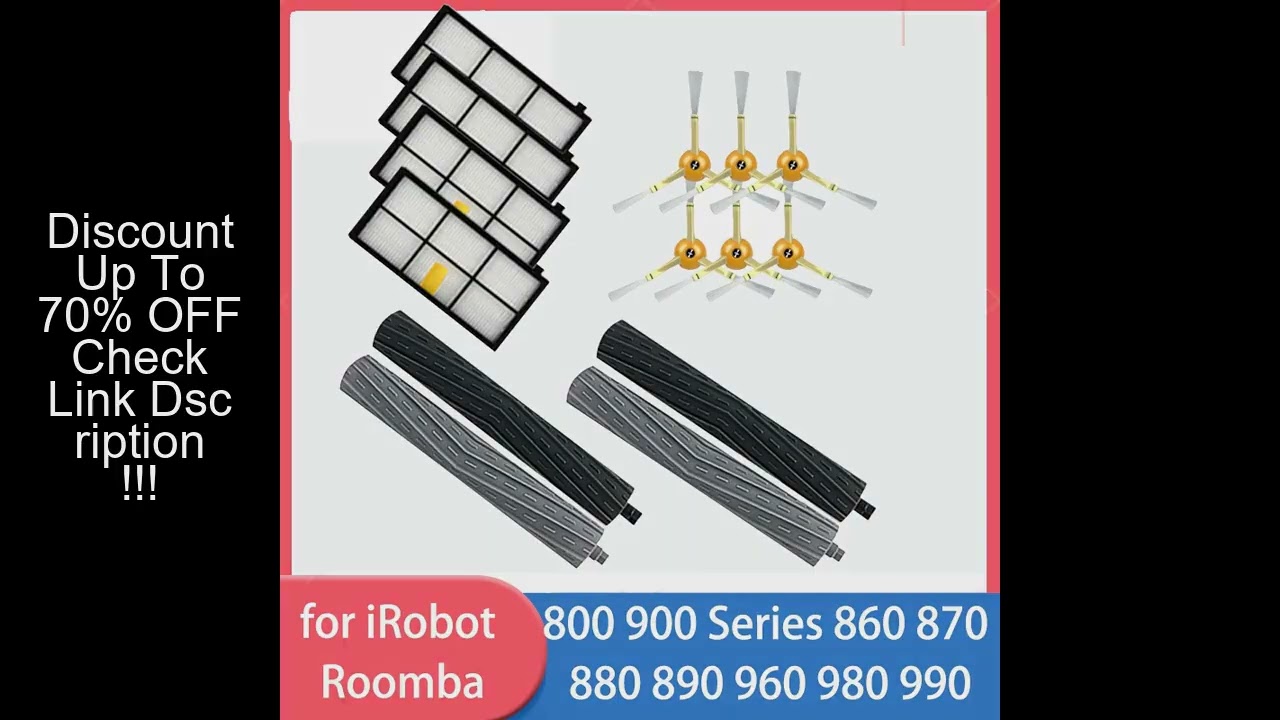 For iRobot Roomba 960 900 891 800 Series Accessories Spare Parts Vacuum Cleaner Replenishment Kit Ru