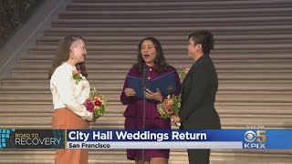 COVID Recovery: San Francisco City Hall Reopens For Weddings