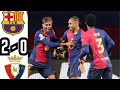ملخص مباراة برشلونة و اوساسونا 0 2 الدوري الاسباني
