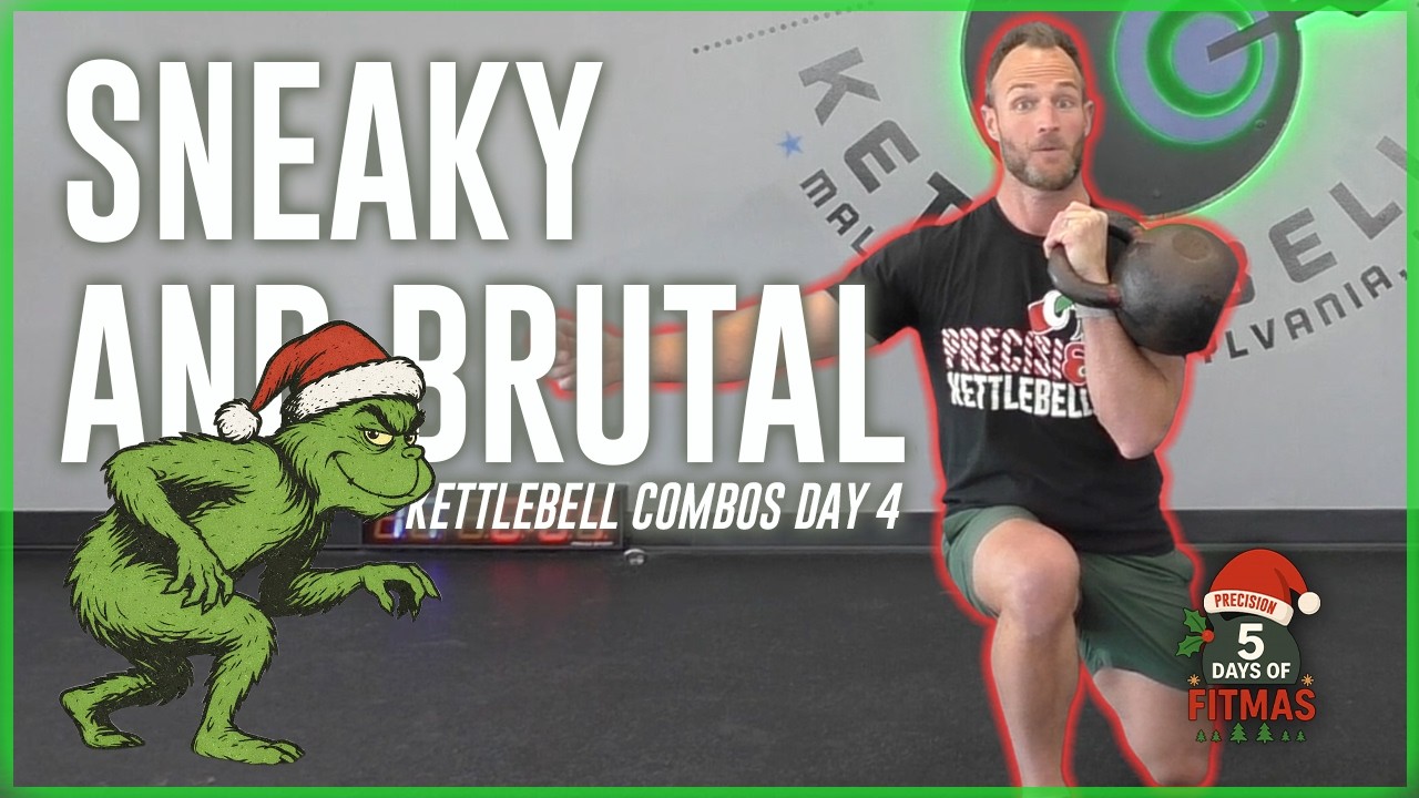 30 Min Kettlebell Combo Workout at Home | Full Body Fat Burn | Day 4 FitMas