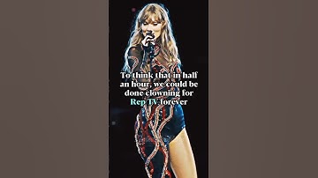We could be done clowning for Rep TV! #taylor #taylorswift #reputation #reptv #taylorsversion