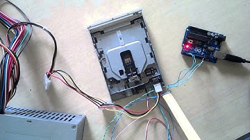 Tetris theme on a Floppy Drive