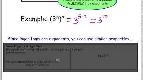 Section 9 3 Properties of Logarithms VIDEO