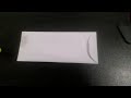 How to make an envelope using A4 size paper