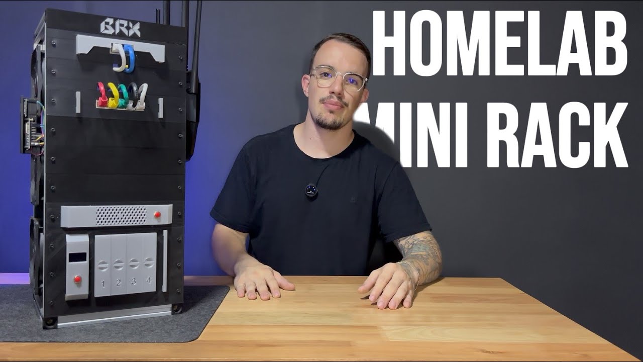 EU MONTEI UM HOMELAB - MINI RACK SERVER - YouTube