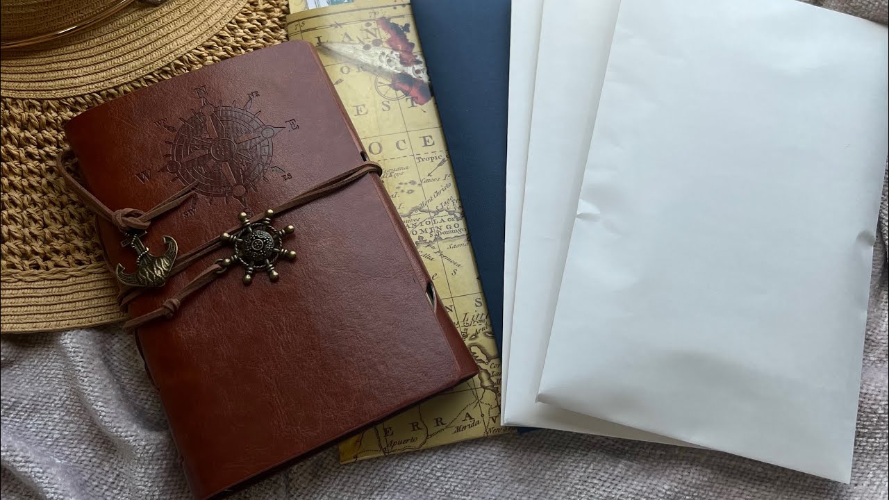 Nautical Pirate Blank Naked Build Your Own Journal Junk Journal Diary Kit w Ephemera SOLD