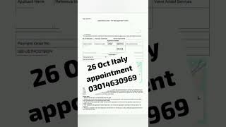 26 Oct Italy appointment l Italy visa l Italy work permit l Italy jobs l Italy appointment l Italy