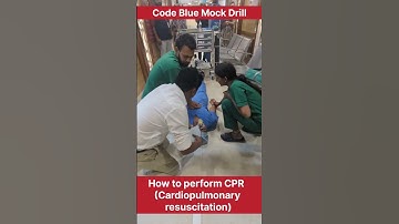 How to perform CPR ( Cardiopulmonary resuscitation ), Code Blue Mock Drill in Hospital #cpr #medical
