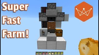 Minecraft Microfarm for  Wheat Carrots potatoes and beatroot
